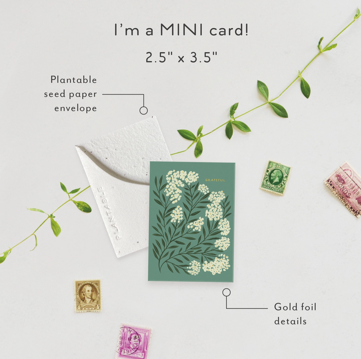 Mini Greeting Card • Grateful