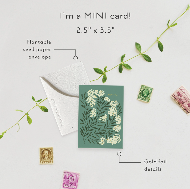 Mini Greeting Card • Grateful