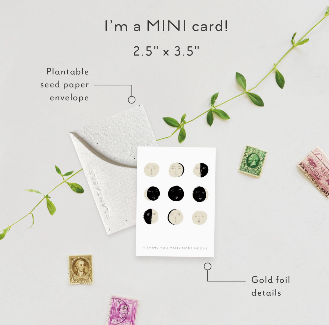 Mini Greeting Card • Many Moons