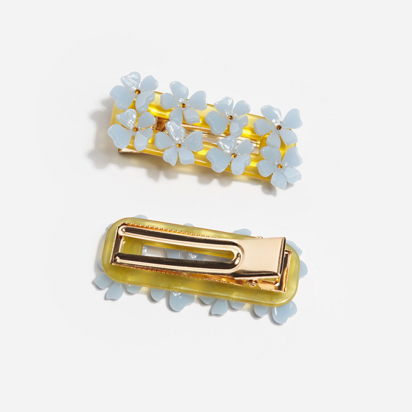 Blue Flower Hair Clip