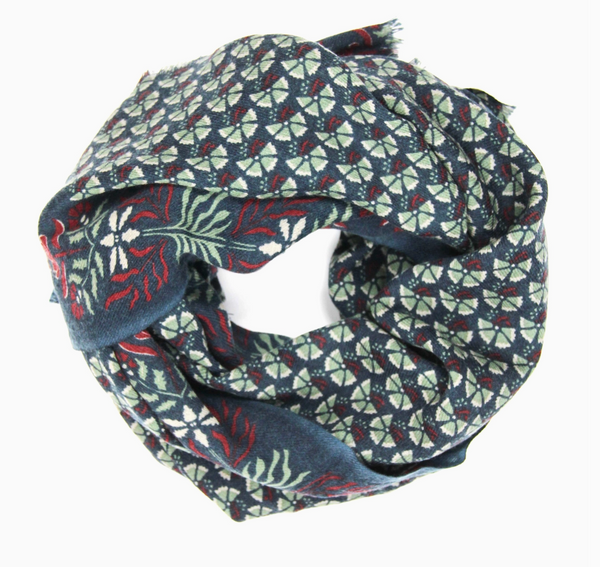 Marigold Wool Scarf • Marine