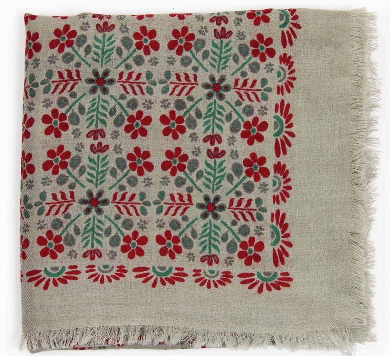 Agata Wool Scarf • Red