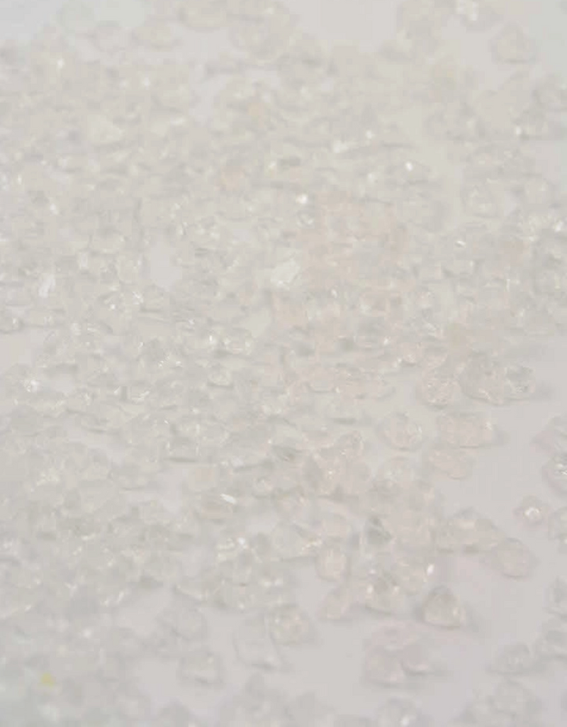 Shaker Glass Pendant Necklace • Rough Diamonds