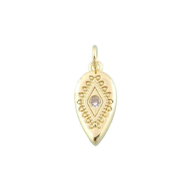 Evil Eye Oval Pendant