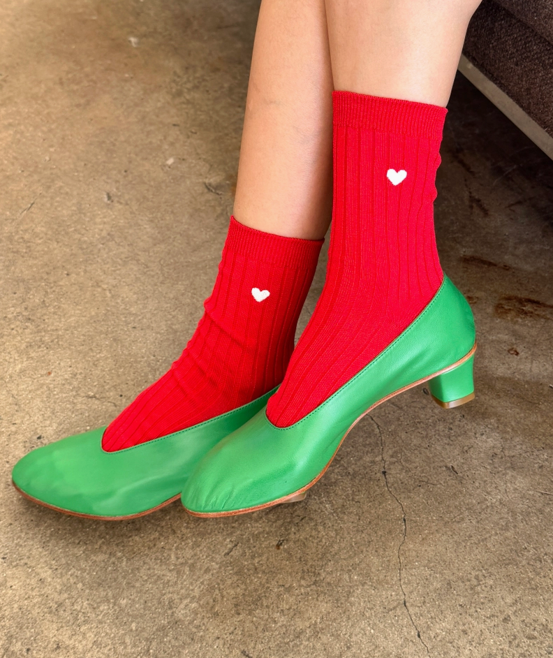 Embroidered Her Socks