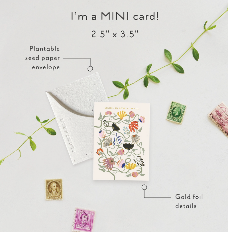 Mini Greeting Card • Wildly In Love