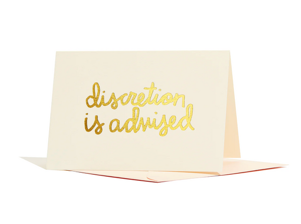 Mini Greeting Card • Discretion is Advised