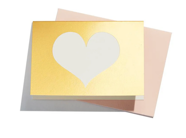 Mini Greeting Card • Gold Heart