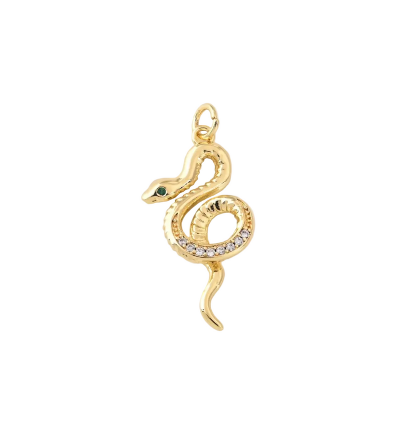 Green Eye Snake Charm