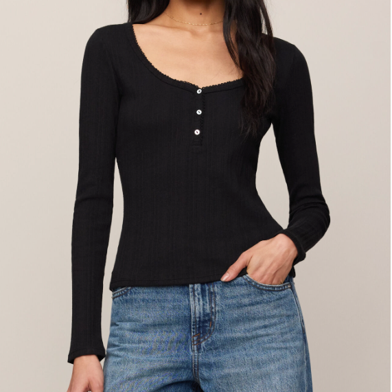 Audri Scalloped Top