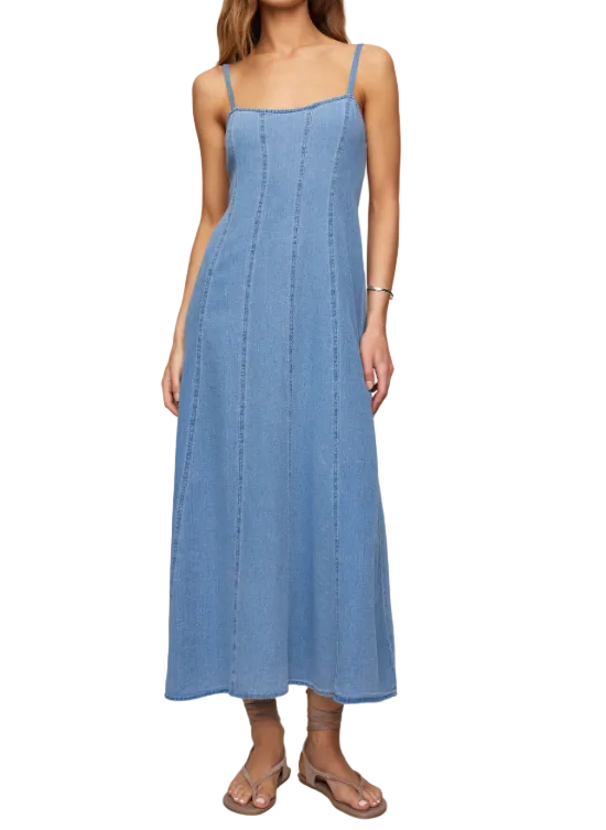 Leonora Indigo Midi Dress