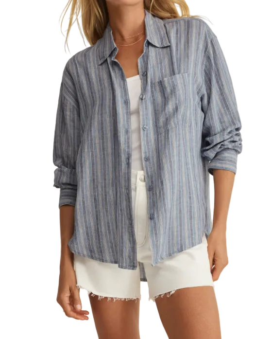 The Perfect Striped Button Up