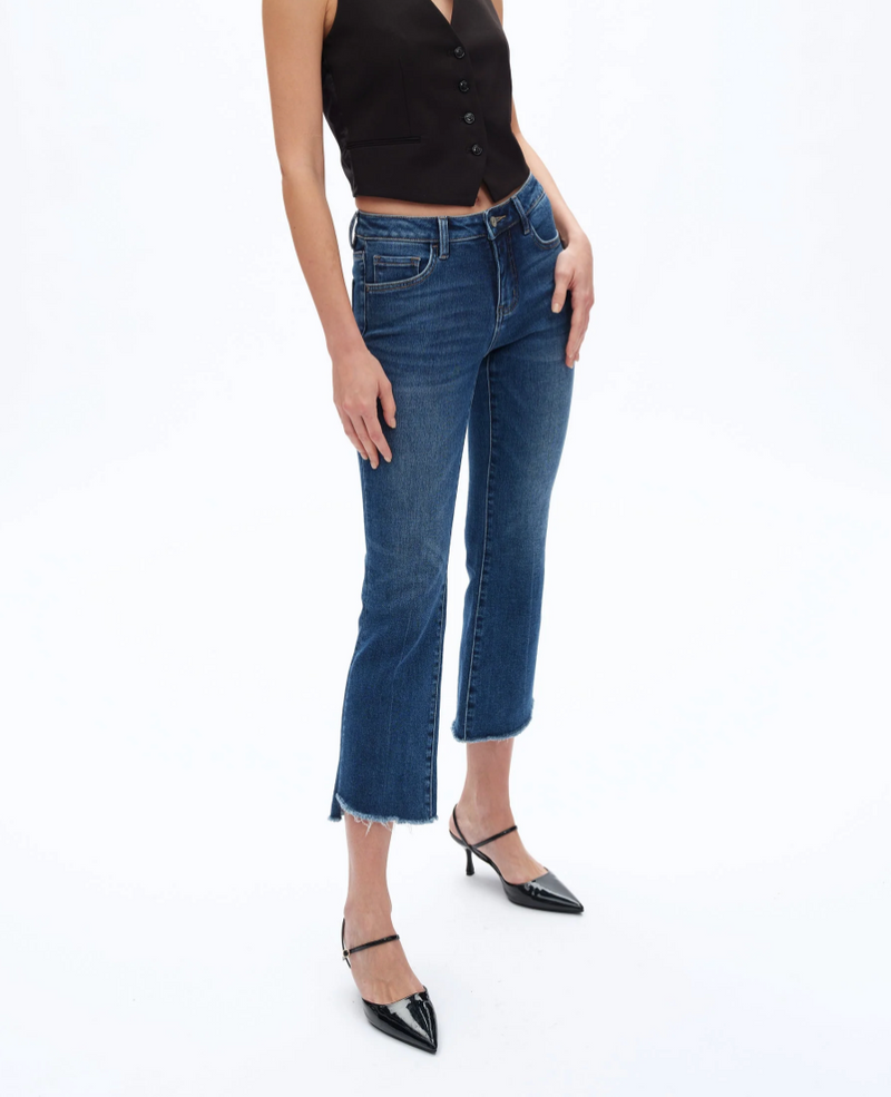 Stepped Hem Denim