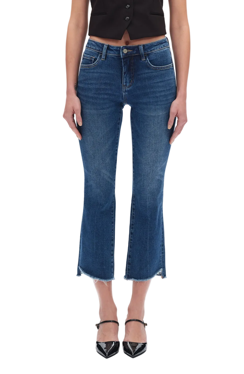 Stepped Hem Denim