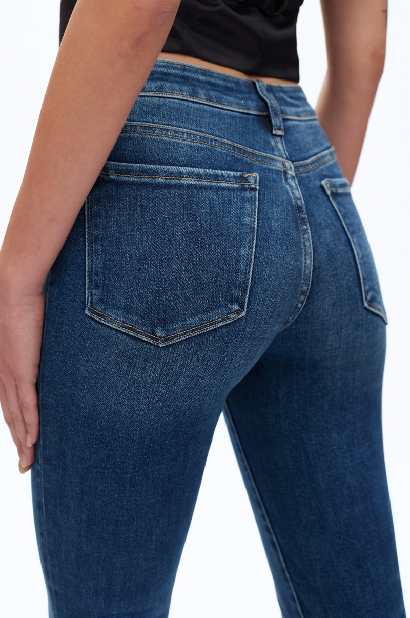 Stepped Hem Denim