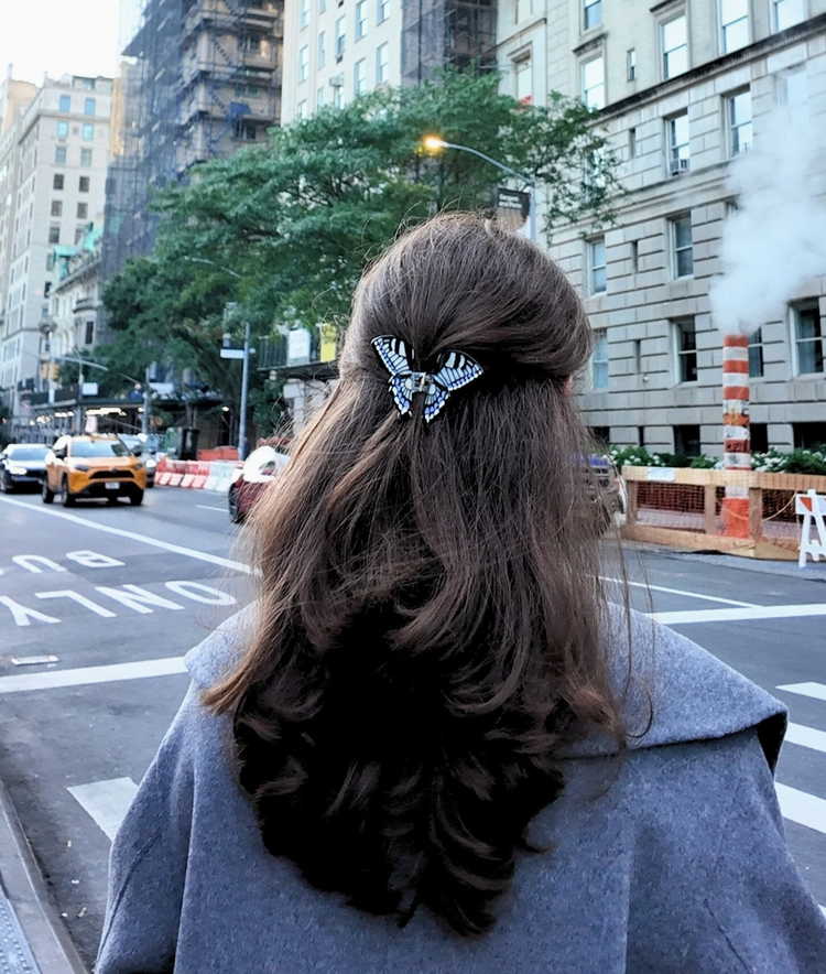 Mini Swallowtail Hair Claw • Black