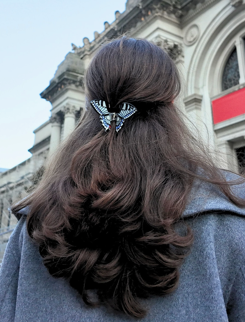 Mini Swallowtail Hair Claw • Black