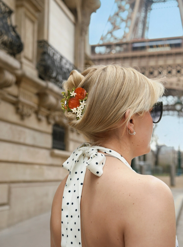 Orange Blossom Hair Claw