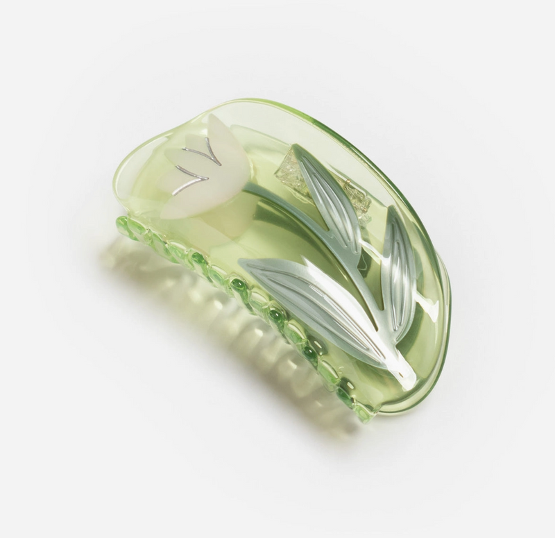 Green Lotus Hair Claw