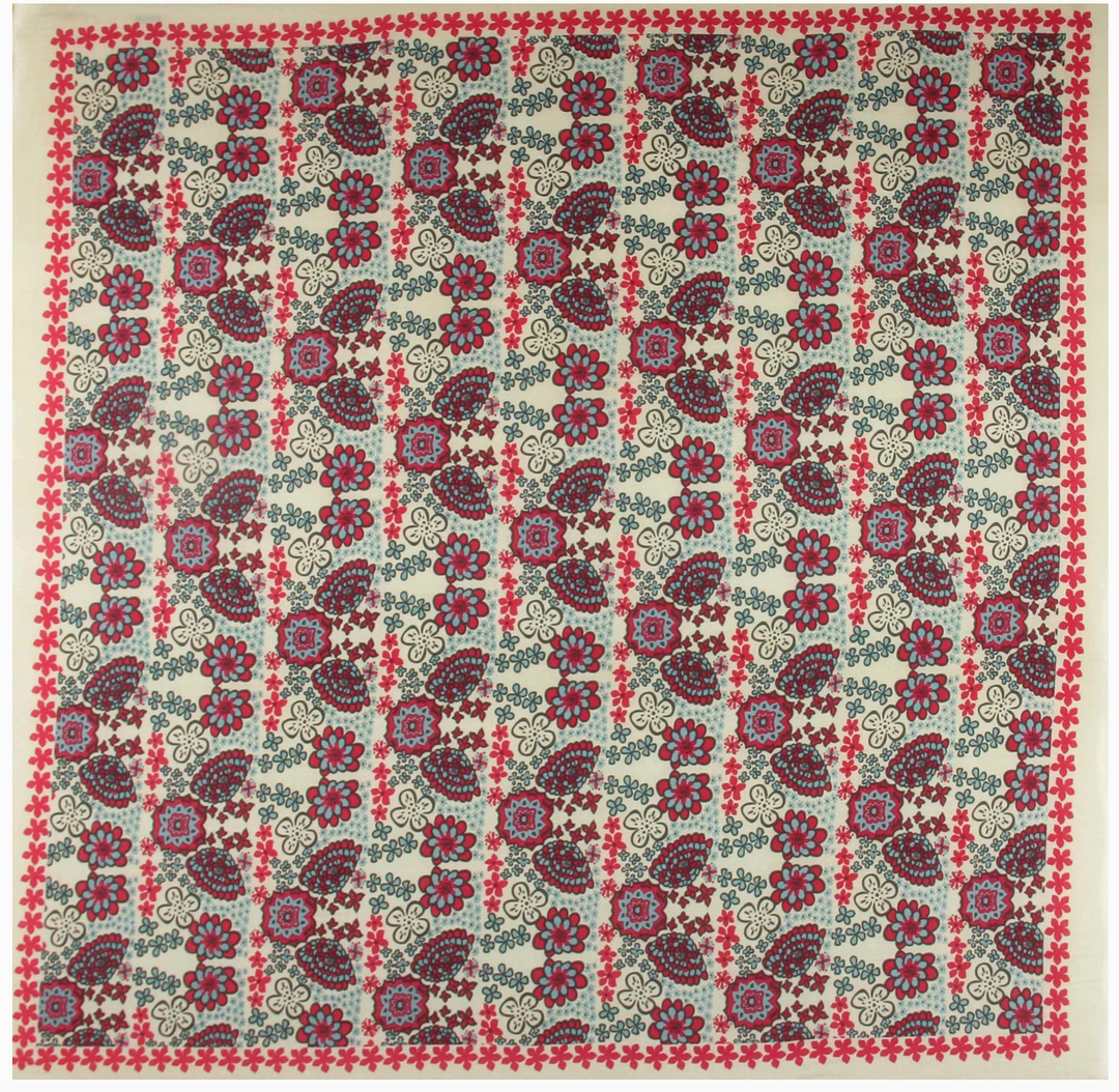 Hawai Square Organic Cotton Scarf • Red