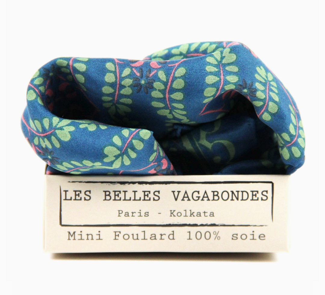 Mini Albertine Scarf • Blue
