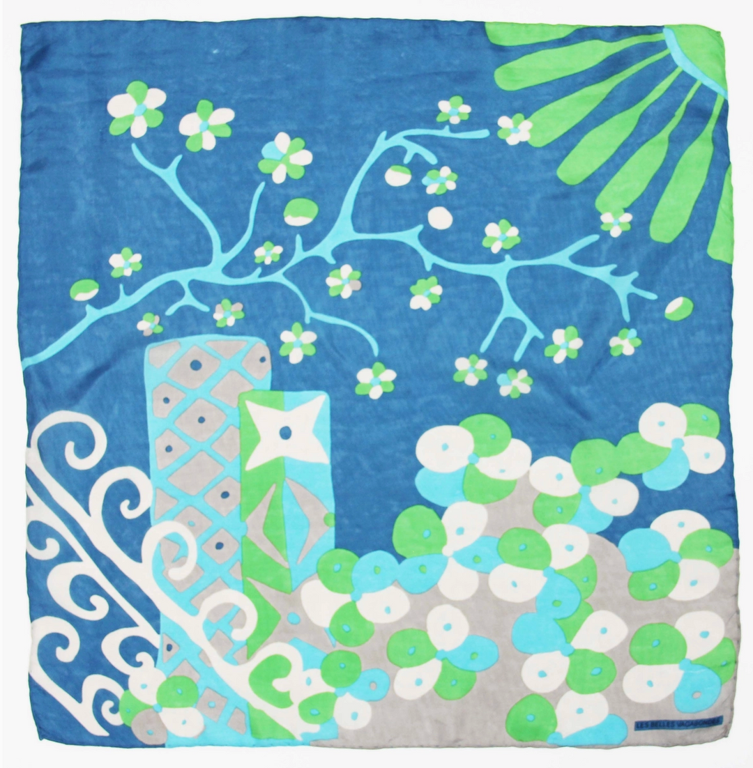 Mini Sakura Scarf • Blue