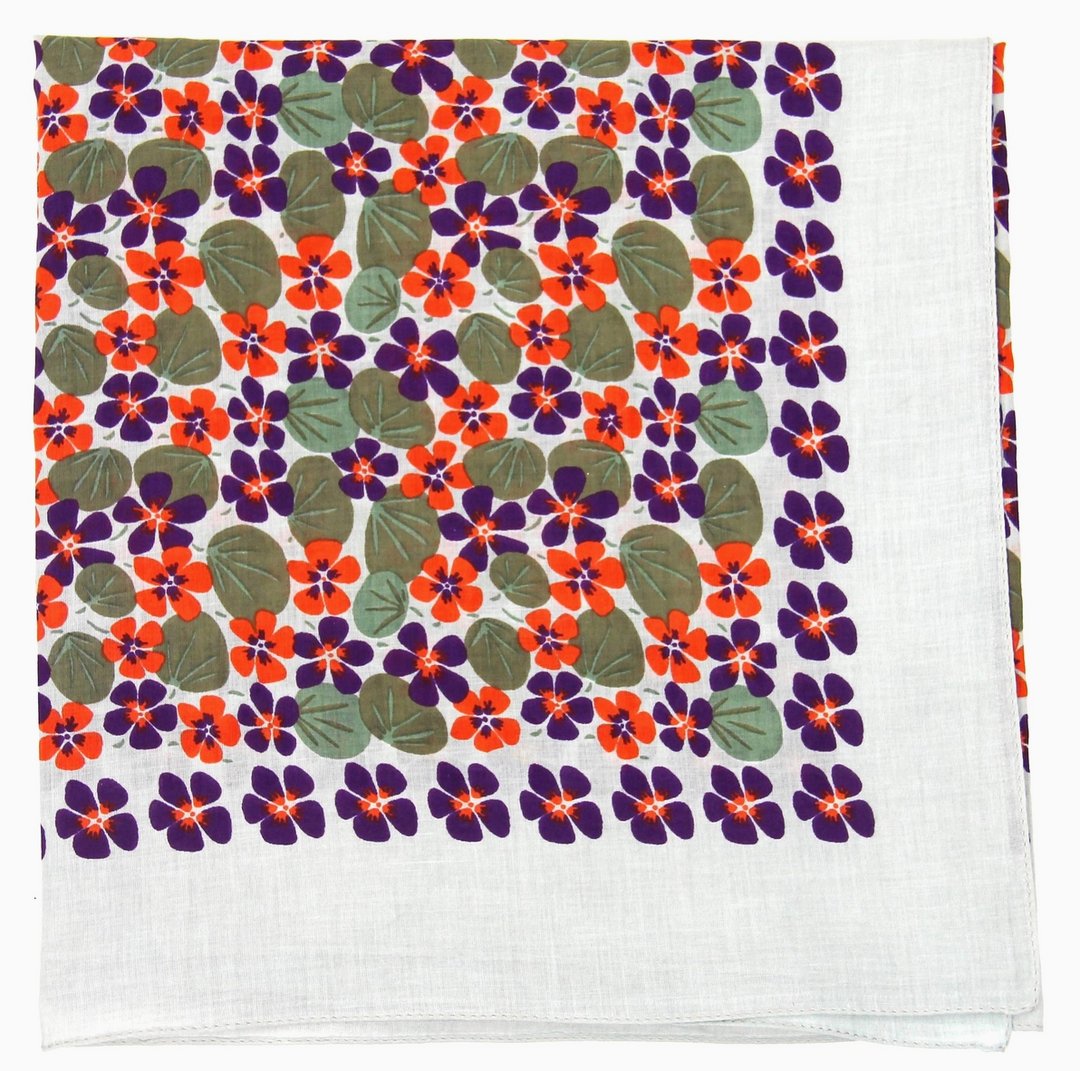 Ondine Square Scarf • Plum