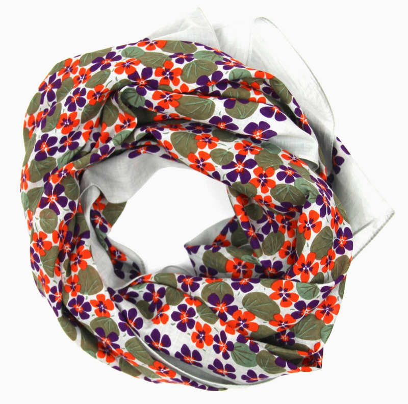 Ondine Square Scarf • Plum