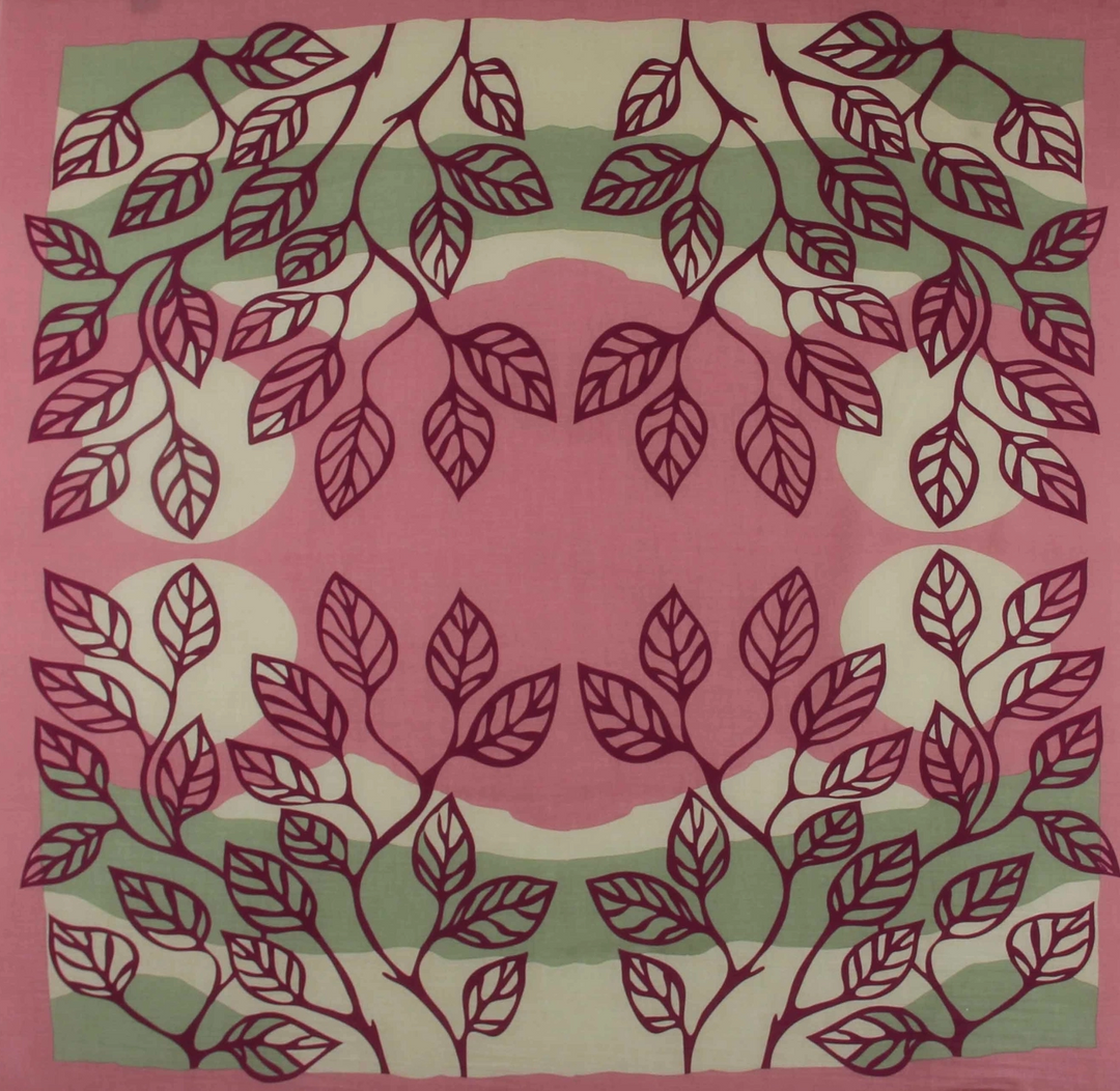 Palenque Square Cotton Scarf • Pink