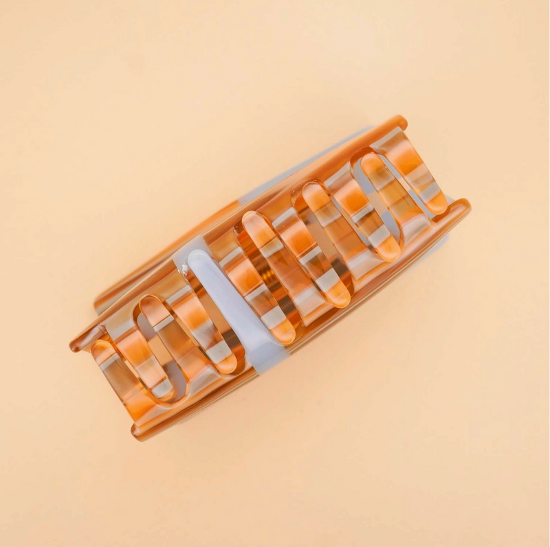 Greca Hair Claw • Stripes