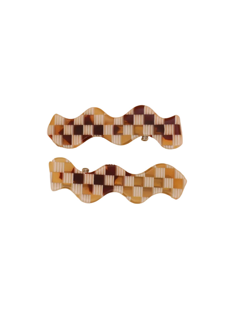 Squiggle Clips • Checkerboard