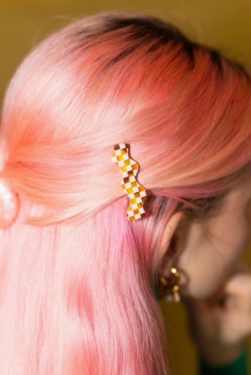 Squiggle Clips • Checkerboard