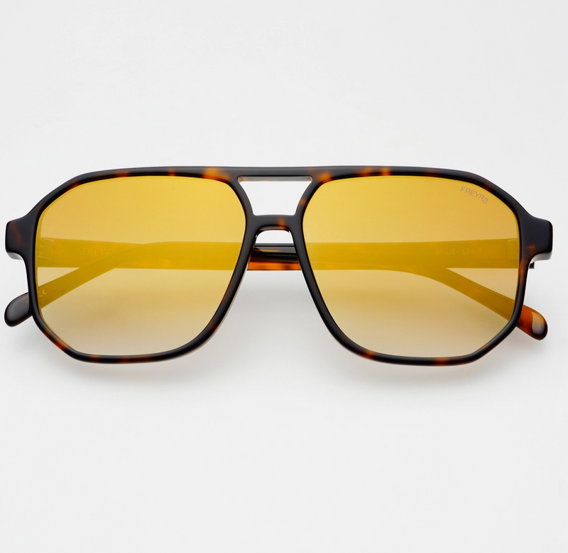 Billie Aviator Sunglasses • Tortoise/Gold Mirror