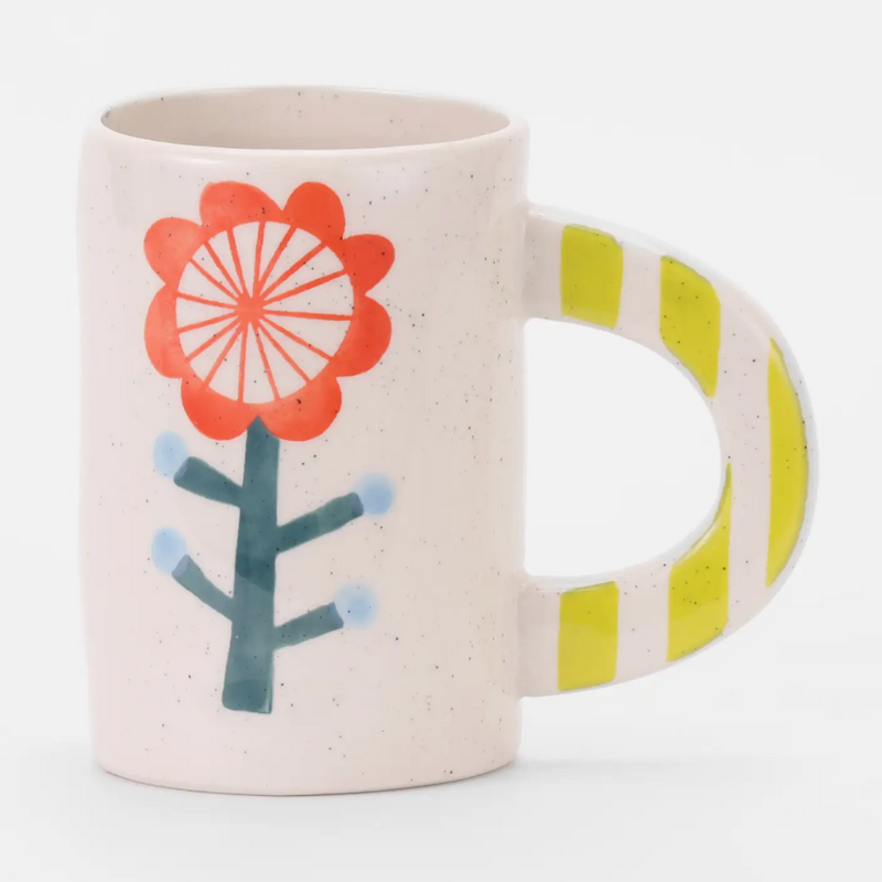 Red Flower Mug