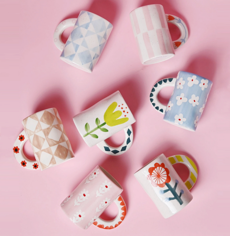Red Flower Mug