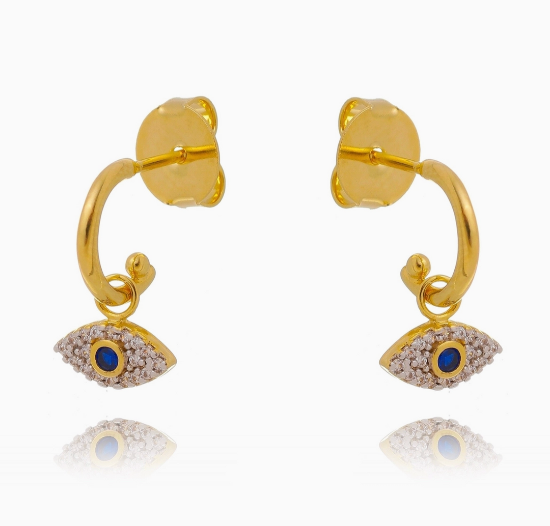 Evil Eye Hoops