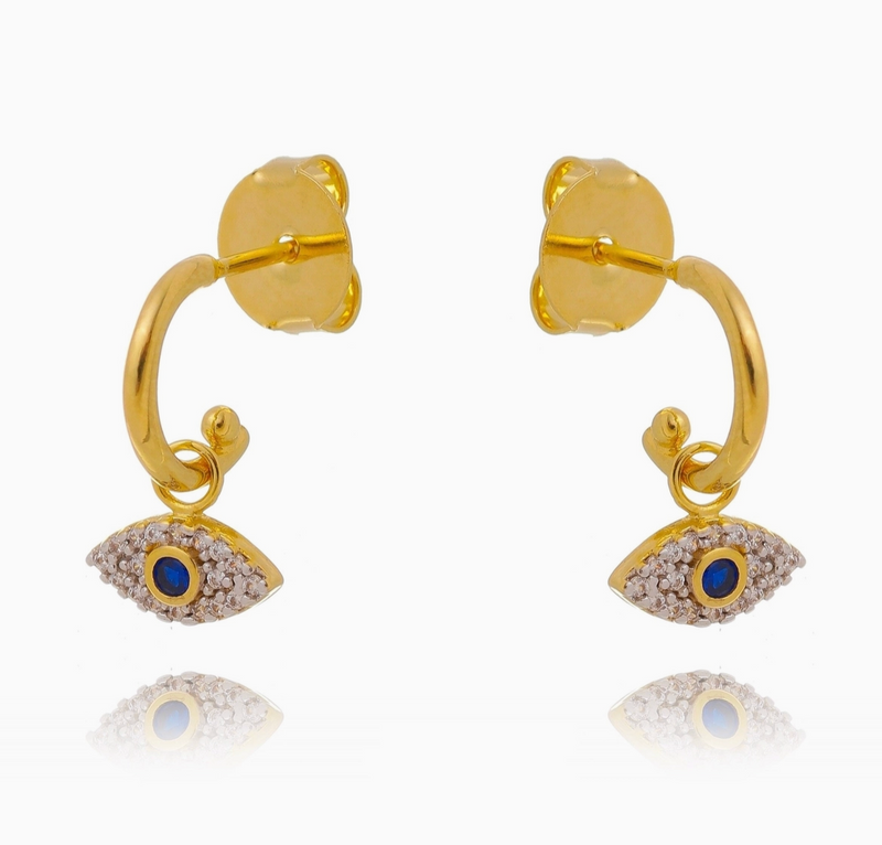 Evil Eye Hoops