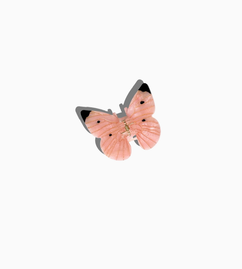 Cabbage Butterfly Hair Claw • Pink