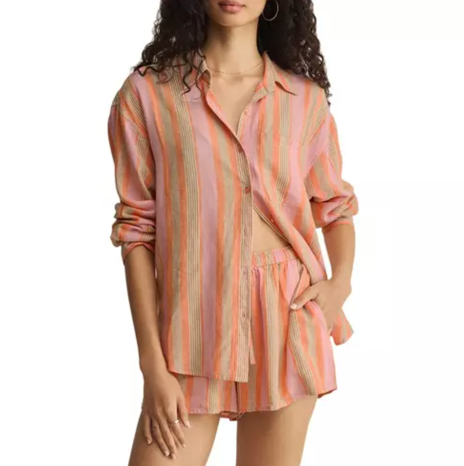 The Perfect Striped Button Up • Tiger Lily