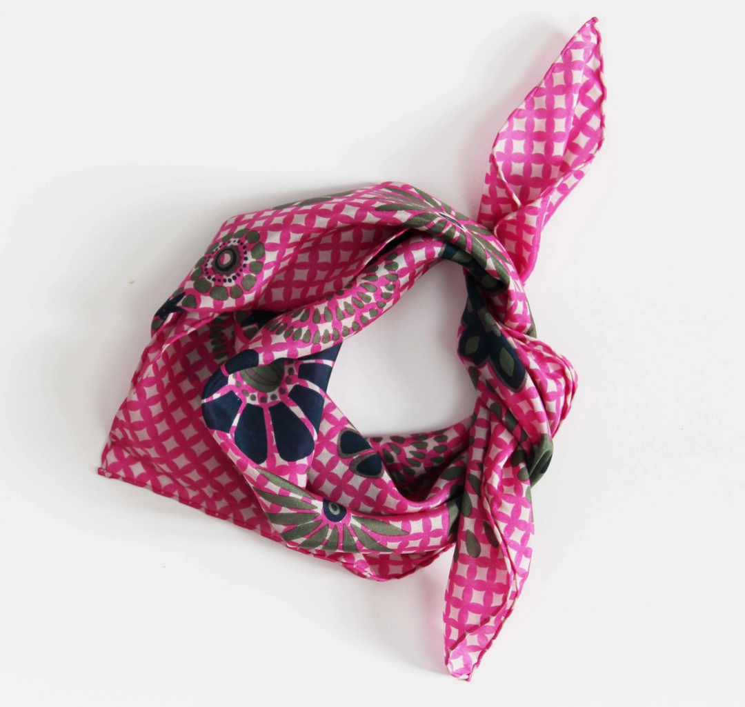 Mini Shippo Scarf • Fuchsia