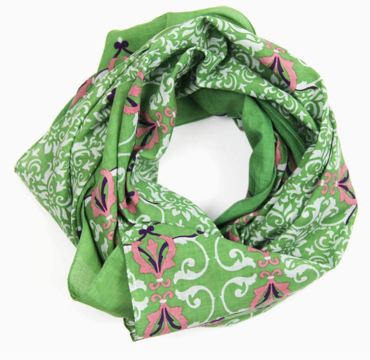 Palazzo Square Cotton Scarf • Khaki