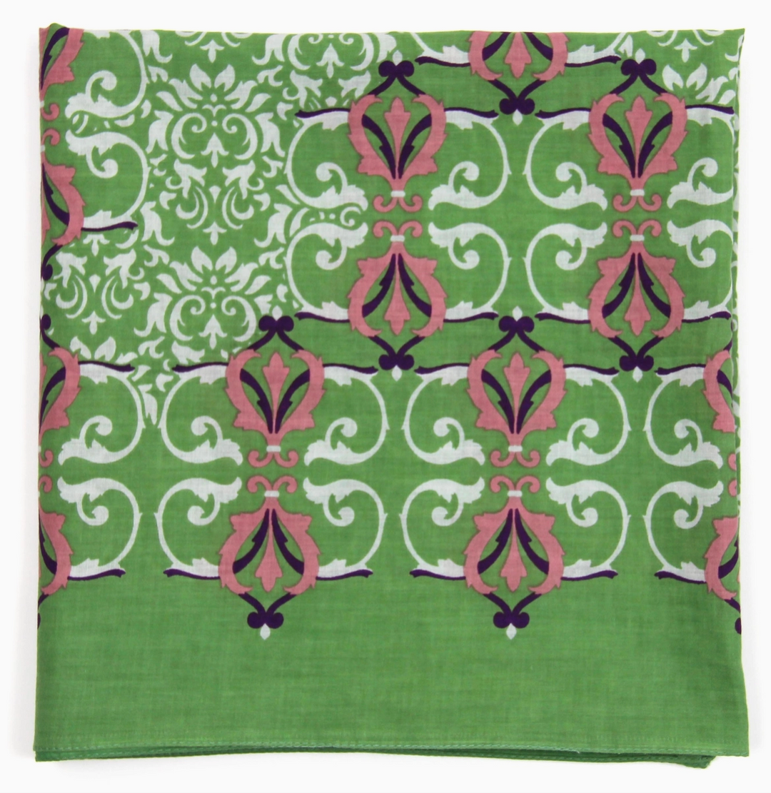 Palazzo Square Cotton Scarf • Khaki