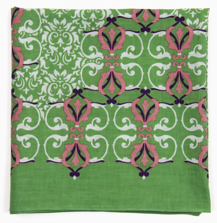 Palazzo Square Cotton Scarf • Khaki
