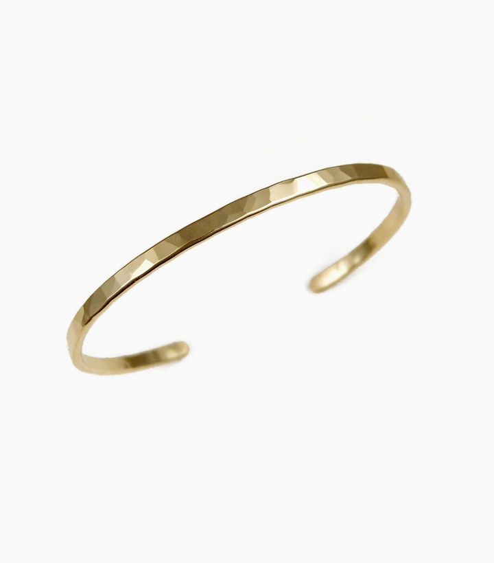 Hammered Skinny Cuff
