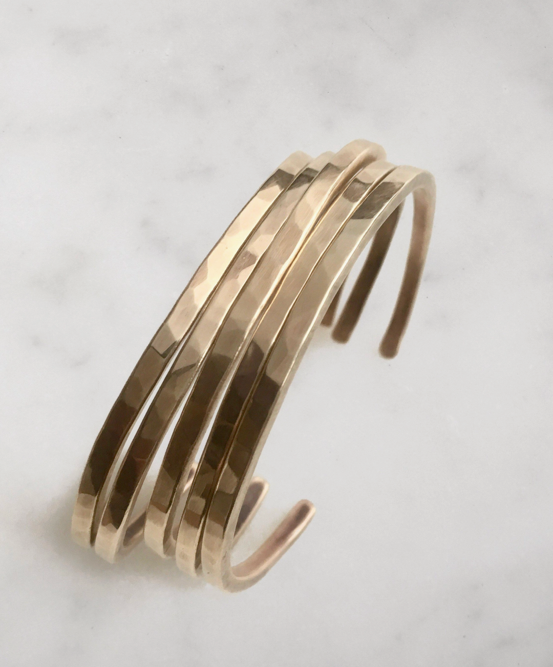 Hammered Skinny Cuff