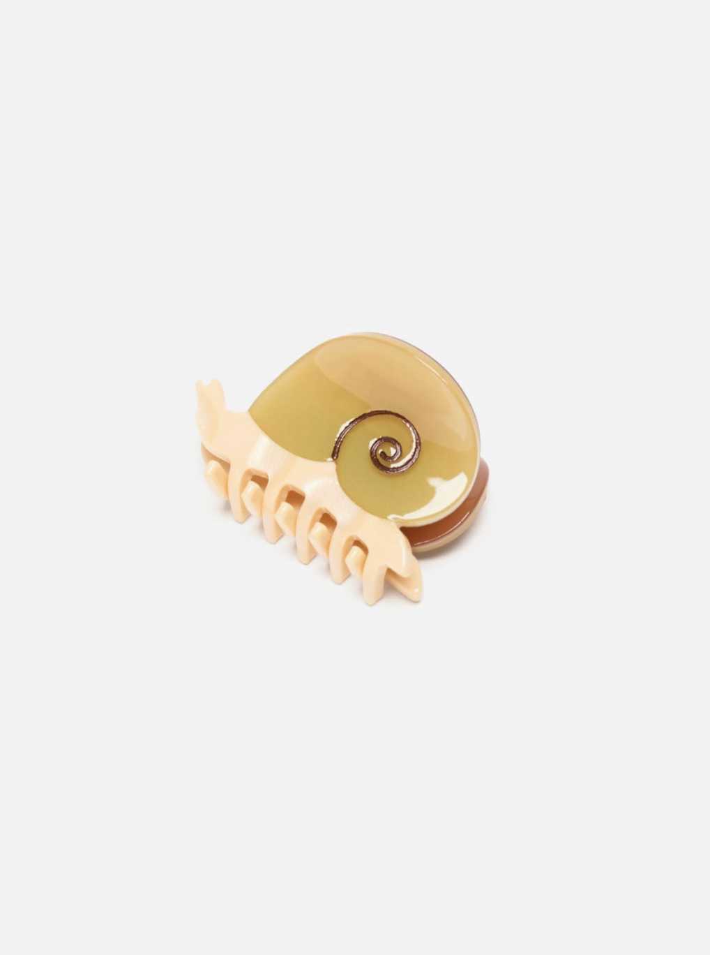 Mini Snail Hair Claw • Sand
