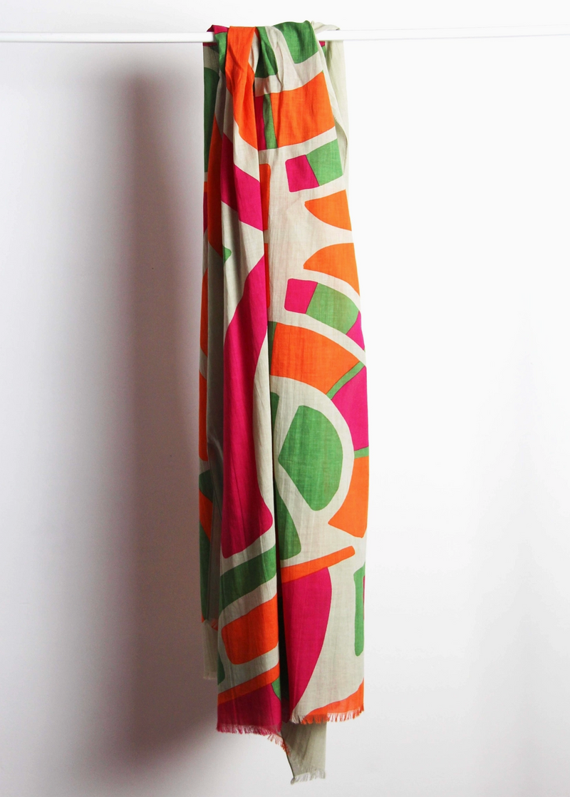 Cosmopolis Organic Cotton Scarf • Orange