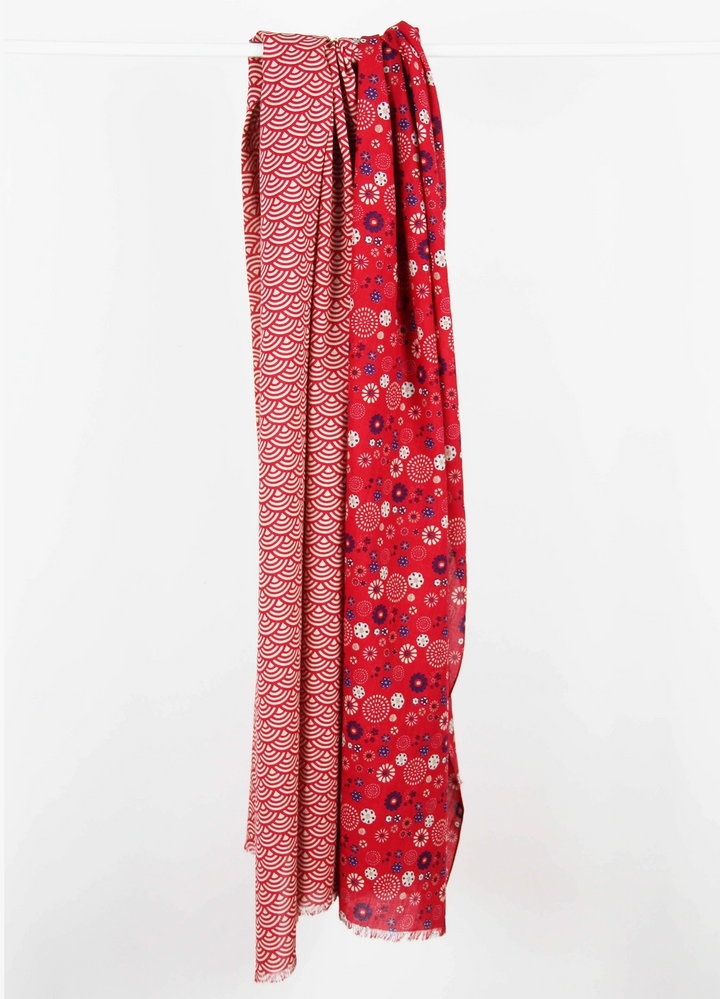 Kohana Organic Cotton Scarf • Red