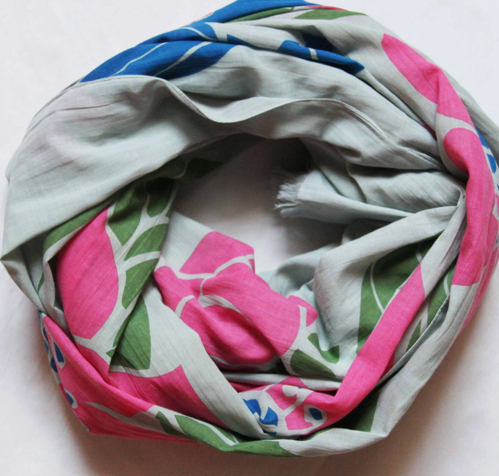 Poppy Organic Cotton Scarf • Pastel