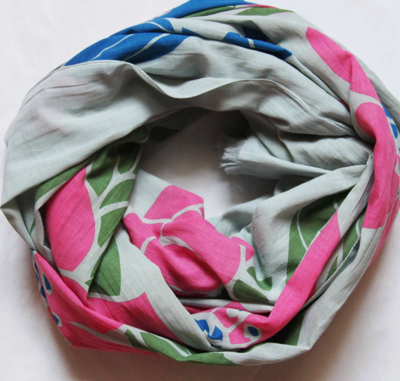 Poppy Organic Cotton Scarf • Pastel